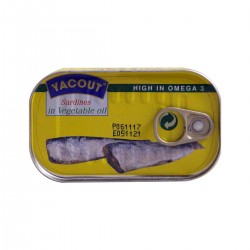 Sardine - à l'huile de tournesol - Yacout 125g