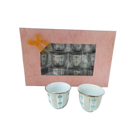 Arabic coffee cups - 12 pieces - model 1154
