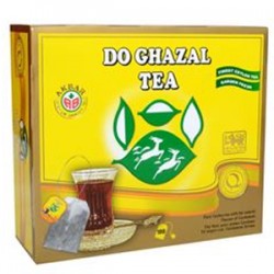 Schwarzer Tee mit Kardamom - 100 Teebeutel - Do ghazal Tea 200g