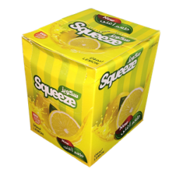 عصير مركز - بطعم الليمون - 12 ظرف - ماركة سكويز