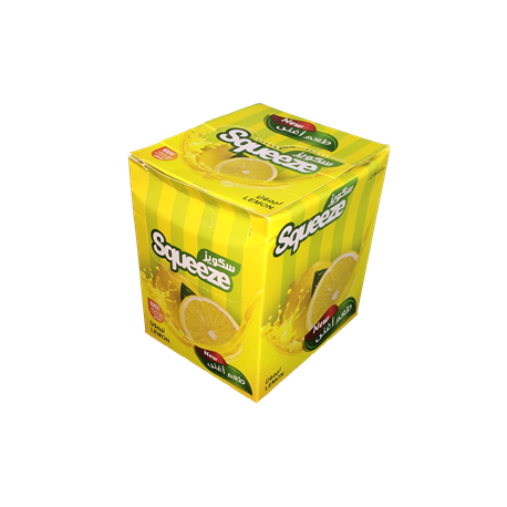 عصير مركز - بطعم الليمون - 12 ظرف - ماركة سكويز
