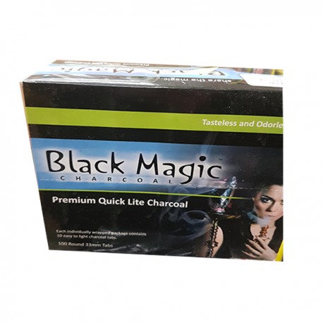Charbon de bois pour Narguilé - Black magic- 100 pièces